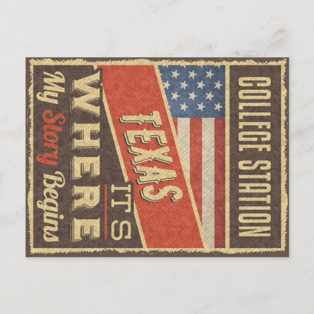 Postal College Station Texas (Anverso)