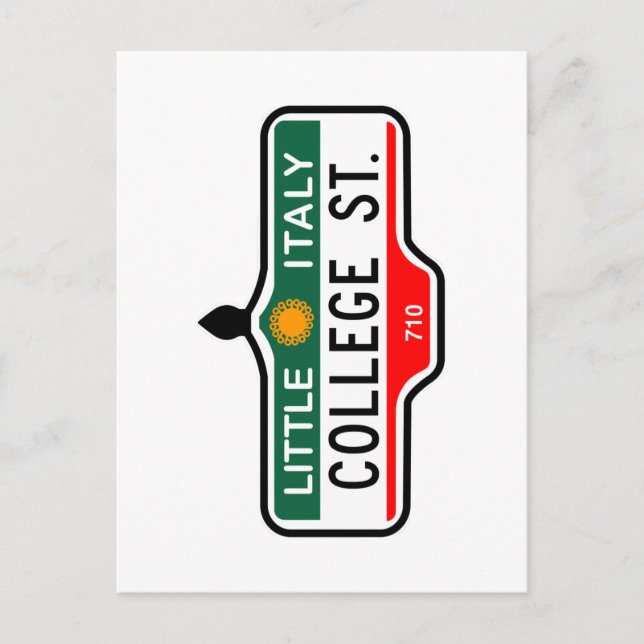 Postal College Street, Rótulo de Toronto Street (Anverso)