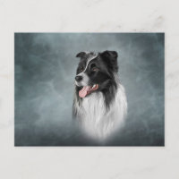 Collie de borde de raza de perro dibujante