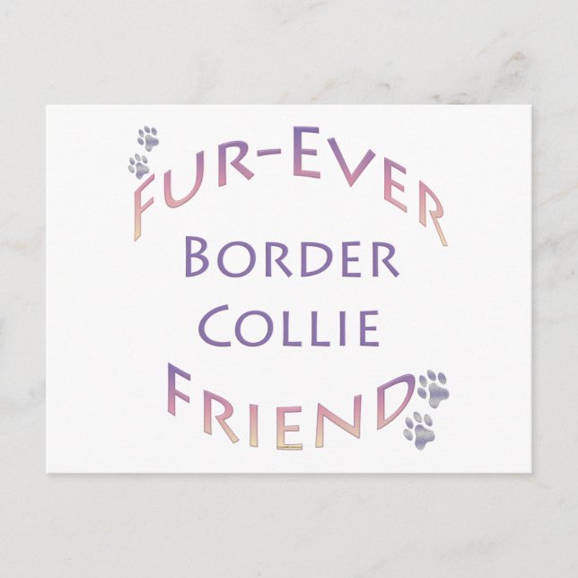 Postal Collie Furever de borde (Anverso)