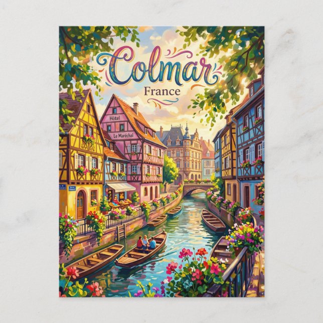 Postal Colmar Francia (Anverso)