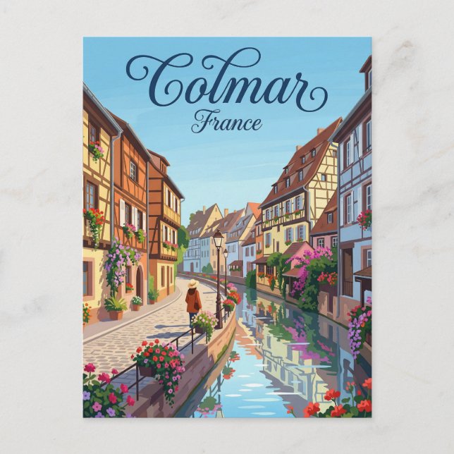 Postal Colmar Francia (Anverso)
