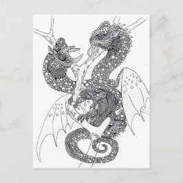Postal Coloca tus propios Dragones Chameleon