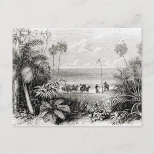Postal Colocación de la bandera