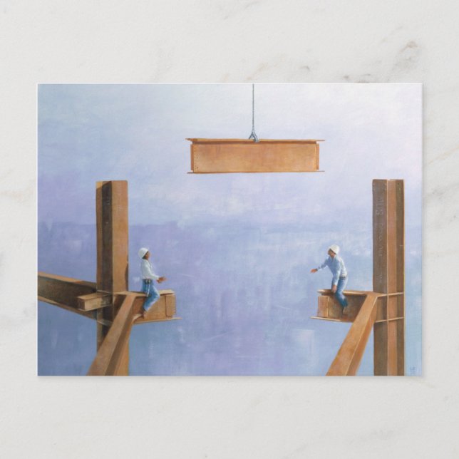 Postal Colocación del último enlace (Anverso)