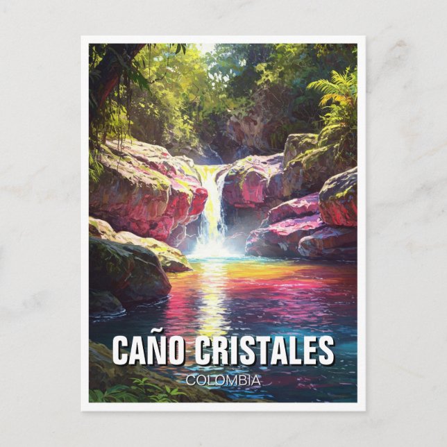 Postal Colombia Cano Cristales Viajes (Anverso)
