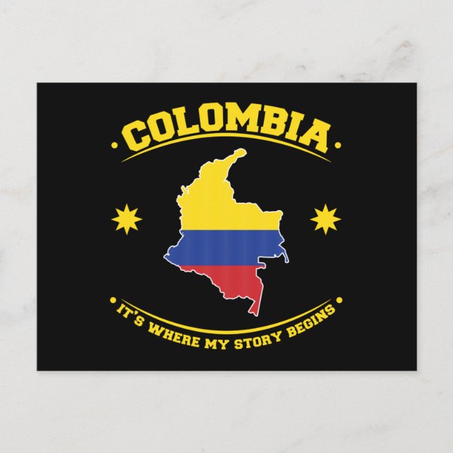 Postal Colombia Colombian Flag Heritage Pride (Anverso)