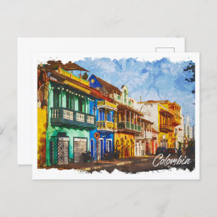 Postal Colombia: El hermoso paisaje de pintura al óleo