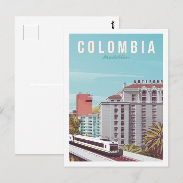 Postal Colombia Famoso lugar de viaje (Anverso / Reverso)