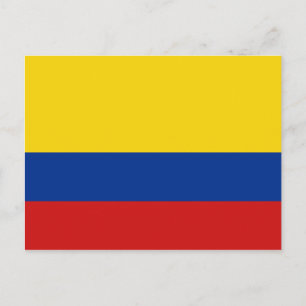 Postal Colombia Flag Postcard
