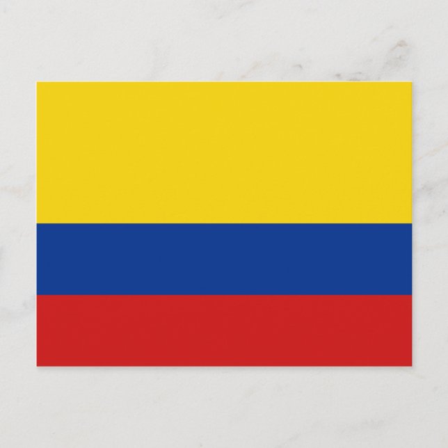Postal Colombia Flag Postcard (Anverso)