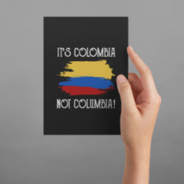 Postal Colombia no Columbia Cita cómica colombiana