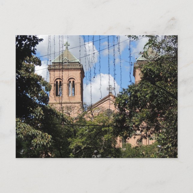 Postal Colombia-Plaza Bolívar-Medellín-Iglesia (Anverso)