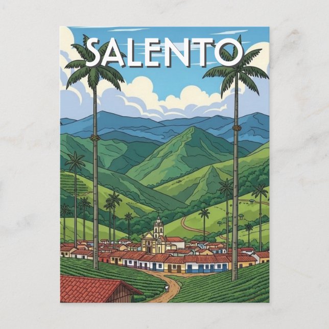 Postal Colombia Salento (Anverso)