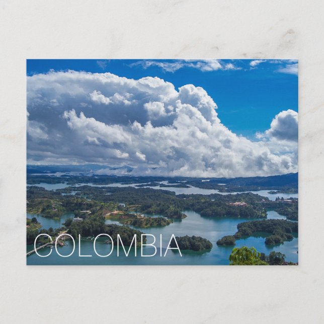 Postal Colombia, (Vista Desde Piedra del Peñol) (Anverso)