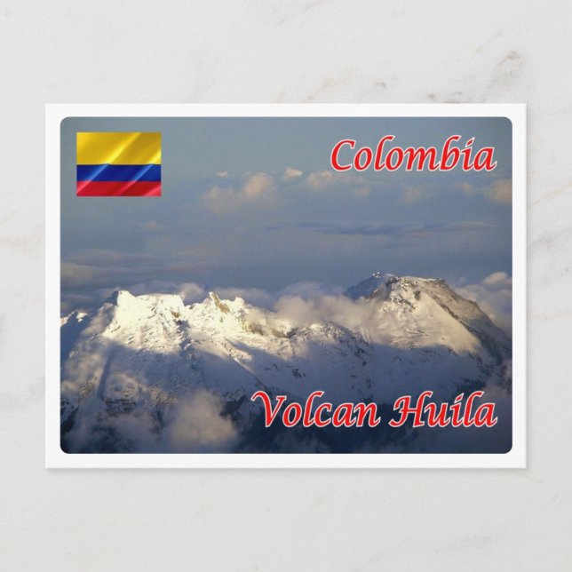 Postal Colombia - Volcan Huila - (Anverso)