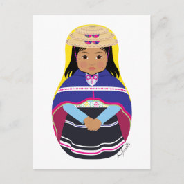 Postal colombiana, misak o guambiana Matryoshka