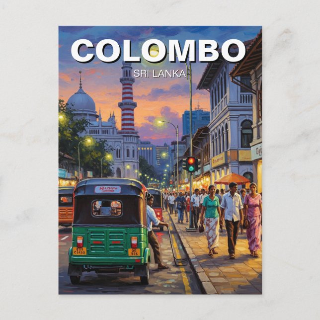 Postal Colombo Sri Lanka (Anverso)