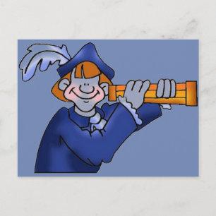 Postal Colón con vidrio espía