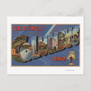 Postal Colón, Ohio - Escenas de letras grandes