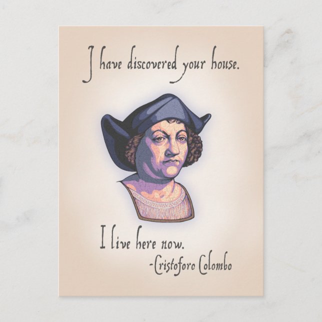 Postal Colón tu casa (Anverso)