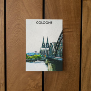 Postal Colonia Alemania Panorama Ver Pintura