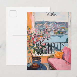 Postal Colonia Alemania Viajes Ciudad Pintura Estética