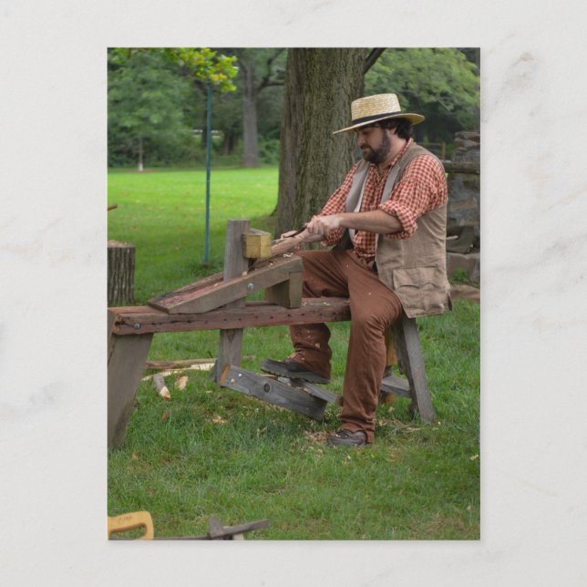 Postal colonial de la carpintería (Anverso)