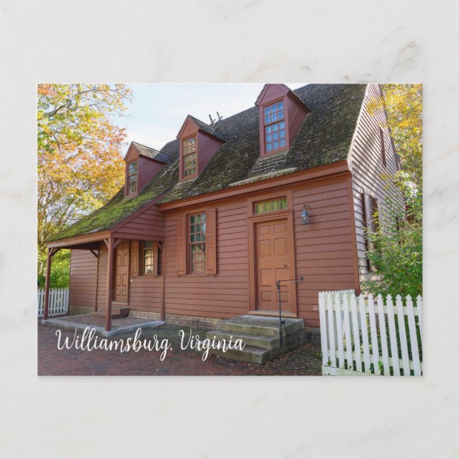 Postal Colonial Williamsburg Virginia (Anverso)