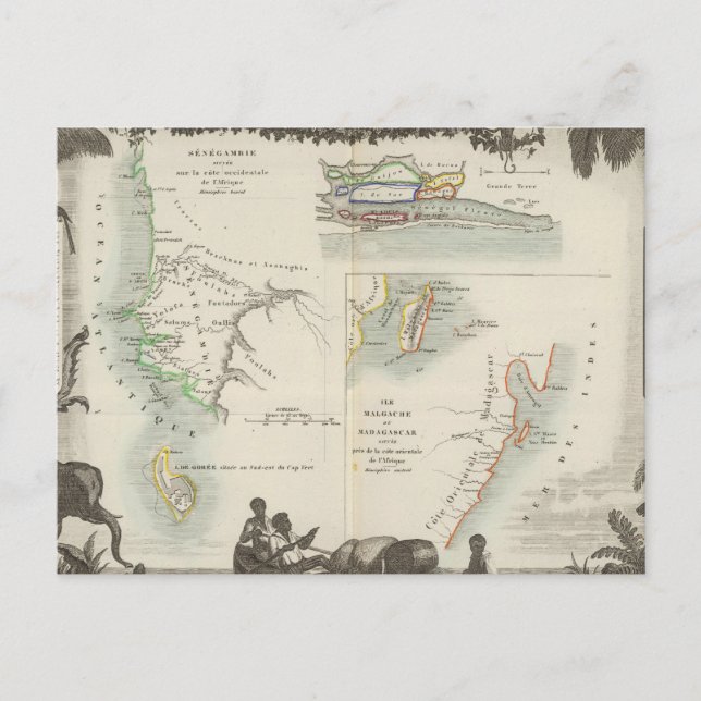 Postal Colonias francesas en África (Anverso)