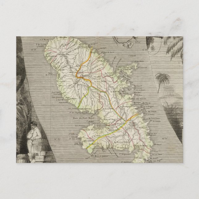 Postal Colonias francesas Martinica (Anverso)