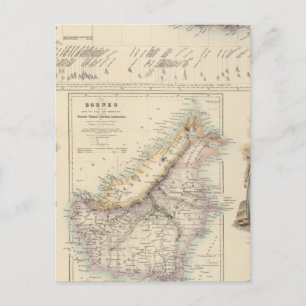 Postal Colonias neerlandesas principales en los mares ind