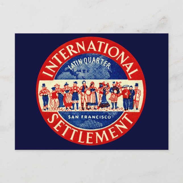 Postal Colonio Internacional San Francisco 1940 (Anverso)