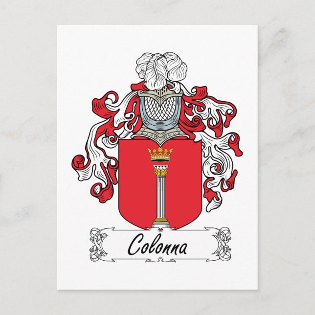 Postal Colonna Family Crest (Anverso)