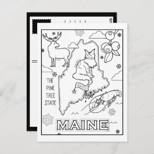 Postal coloquio maine color me