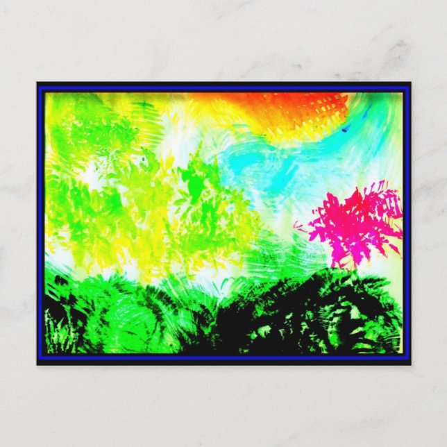 Postal Color abstracto (Anverso)
