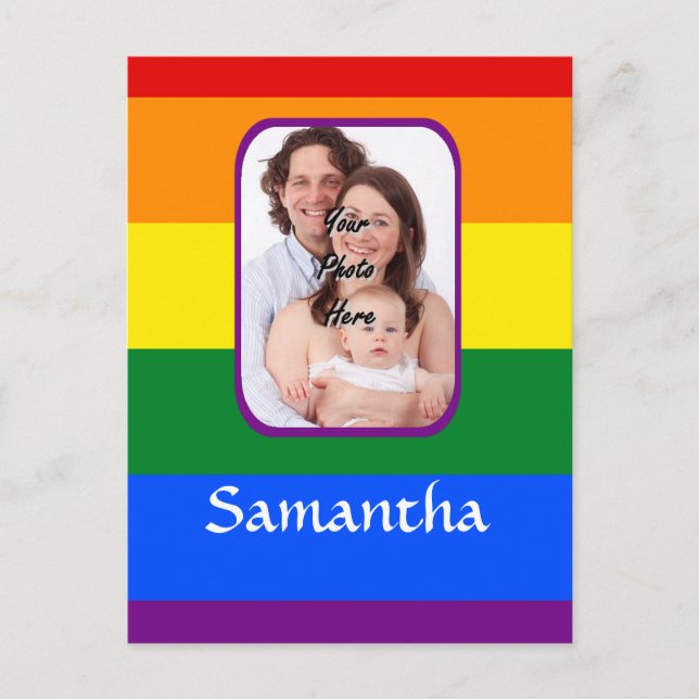 Postal Color arcoiris (Anverso)