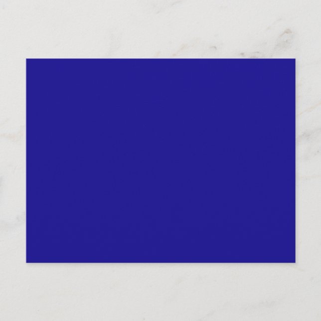 Postal Color azul confiadamente inteligente (Anverso)