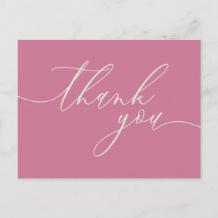 Postal Color boda Limpiar foto Crema rosa Gracias