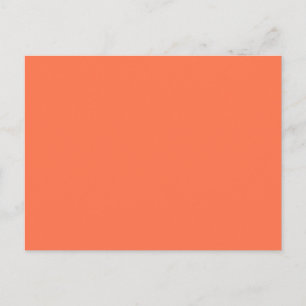 Postal Color de coral de salmón a la moda listo para Pers
