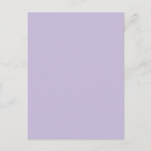 Postal Color de fondo - Lilac (Anverso)