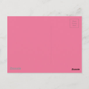 Postal Color de fondo rosado