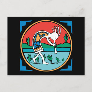 Postal Color de Kokopelli