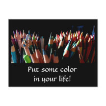 Color de su vida Postcross Postcard