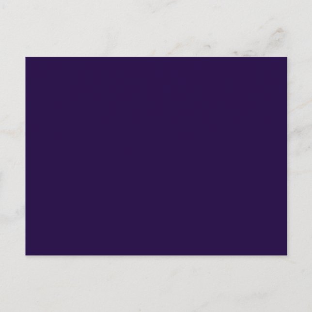 Postal Color de tendencia personalizada Electric Deep Pur (Anverso)