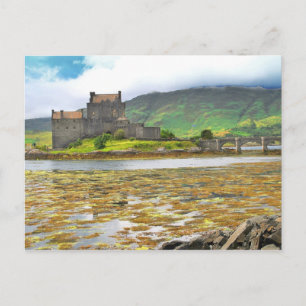 Postal Color del castillo de Donan Eilean