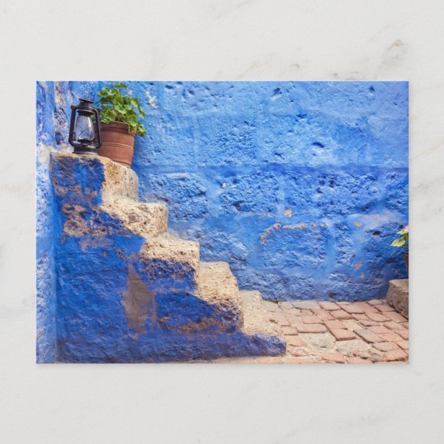 Postal Color en el muro, Arequipa, Perú. (Anverso)