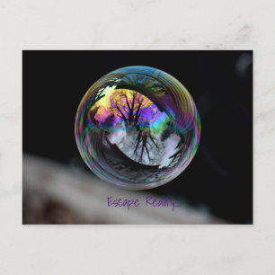 Postal Color frente a burbuja negra/blanca