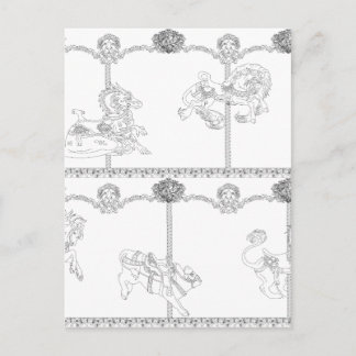 Postal Color Me Carousel