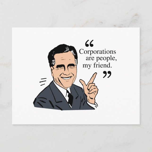 Postal Color Mitt Romney Quotes (Anverso)